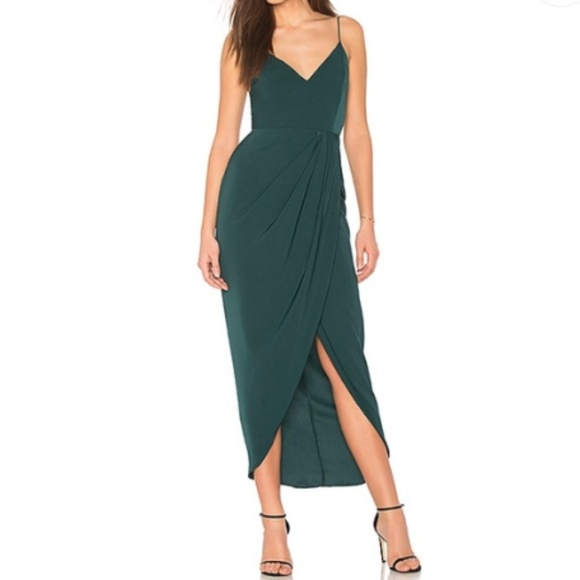 Shona Joy Dresses & Skirts - Shona Joy Draped Cocktail Dress in Seaweed